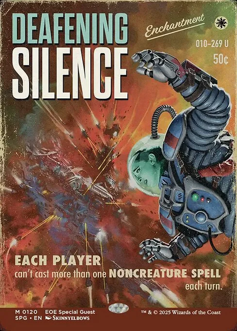 Deafening Silence, carta Magic di tipo Enchantment illustrata da Skinnyelbows