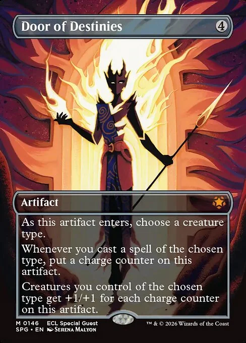 Door of Destinies, carta Magic di tipo Artifact illustrata da Serena Malyon