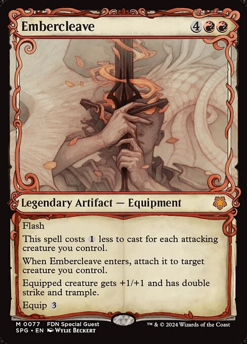 Embercleave, carta Magic di tipo Legendary Artifact — Equipment illustrata da Wylie Beckert