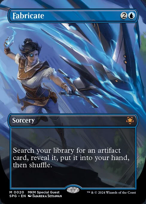 Fabricate, carta Magic di tipo Sorcery illustrata da Fajareka Setiawan