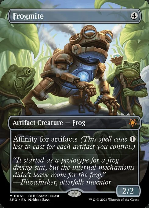 Frogmite, carta Magic di tipo Artifact Creature — Frog illustrata da Mike Sass