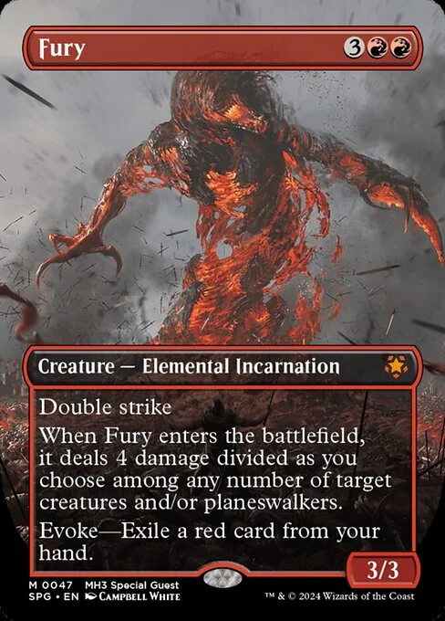 Fury, carta Magic di tipo Creature — Elemental Incarnation illustrata da Campbell White
