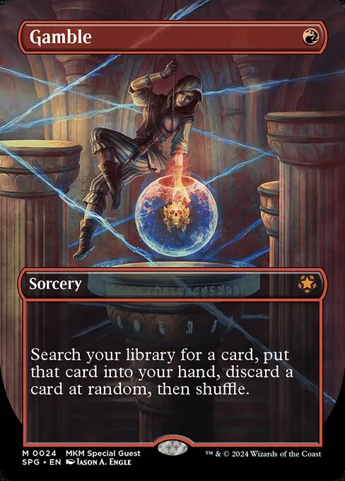 Gamble, carta Magic di tipo Sorcery illustrata da Jason A. Engle