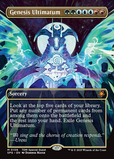 Genesis Ultimatum, carta Magic di tipo Sorcery illustrata da Dominik Mayer