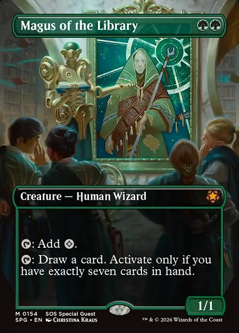Magus of the Library, carta Magic di tipo Creature — Human Wizard illustrata da Christina Kraus