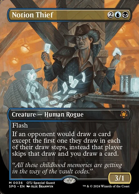 Notion Thief, carta Magic di tipo Creature — Human Rogue illustrata da Alix Branwyn