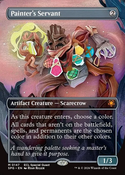 Painter's Servant, carta Magic di tipo Artifact Creature — Scarecrow illustrata da Ryan Riller