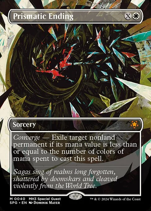 Prismatic Ending, carta Magic di tipo Sorcery illustrata da Dominik Mayer