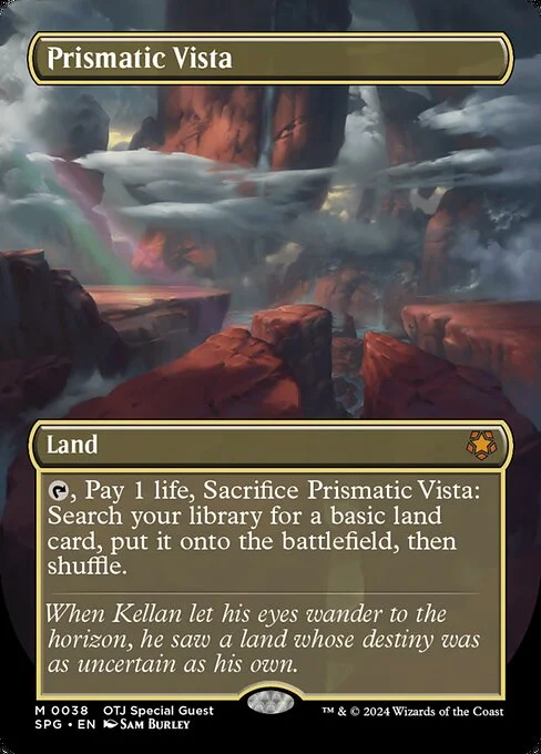 Prismatic Vista, carta Magic di tipo Land illustrata da Sam Burley