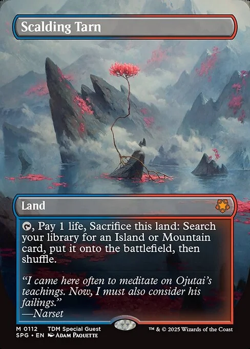 Scalding Tarn, carta Magic di tipo Land illustrata da Adam Paquette