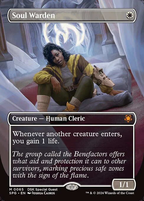 Soul Warden, carta Magic di tipo Creature — Human Cleric illustrata da Joshua Cairos