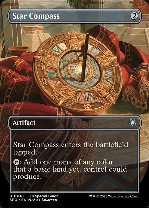 Star Compass, carta Magic di tipo Artifact illustrata da Alix Branwyn