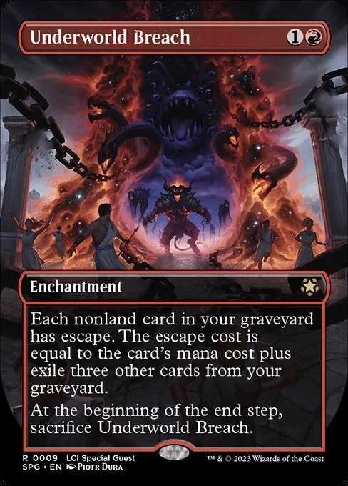 Underworld Breach, carta Magic di tipo Enchantment illustrata da Piotr Dura