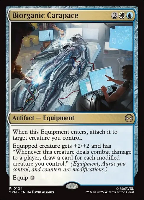 Biorganic Carapace, carta Magic di tipo Artifact — Equipment illustrata da David Álvarez