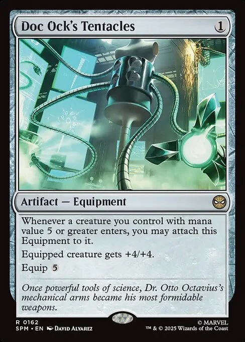 Doc Ock's Tentacles, carta Magic di tipo Artifact — Equipment illustrata da David Álvarez
