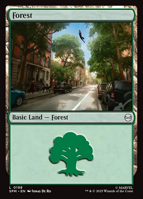Forest, carta Magic di tipo Basic Land — Forest illustrata da Jonas De Ro