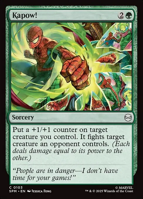 Kapow!, carta Magic di tipo Sorcery illustrata da Jessica Fong