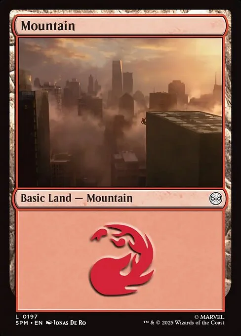 Mountain, carta Magic di tipo Basic Land — Mountain illustrata da Jonas De Ro