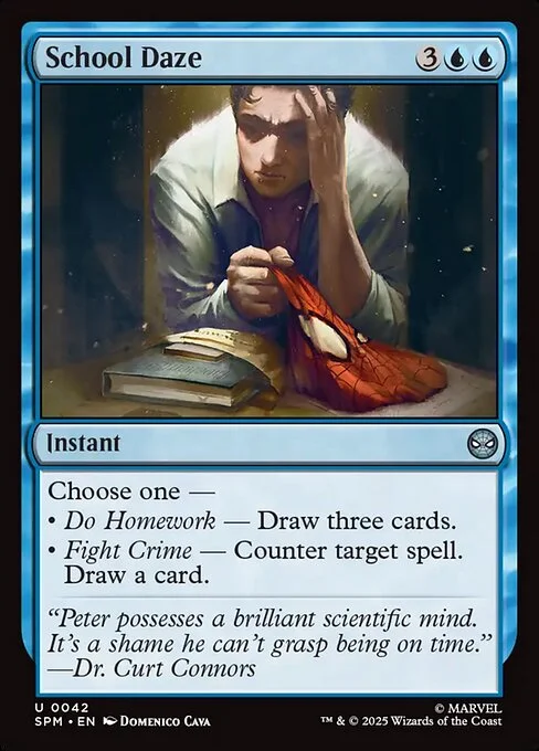 School Daze, carta Magic di tipo Instant illustrata da Domenico Cava