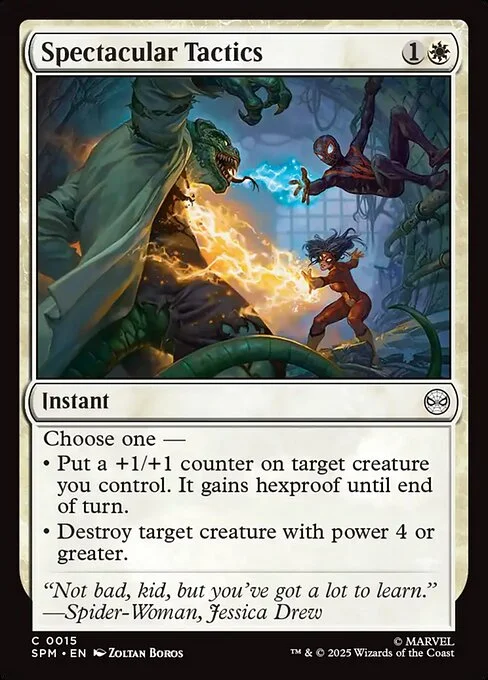 Spectacular Tactics, carta Magic di tipo Instant illustrata da Zoltan Boros