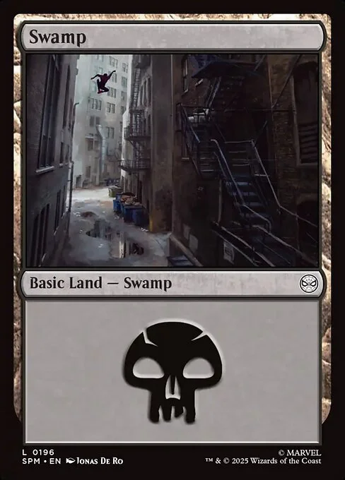 Swamp, carta Magic di tipo Basic Land — Swamp illustrata da Jonas De Ro