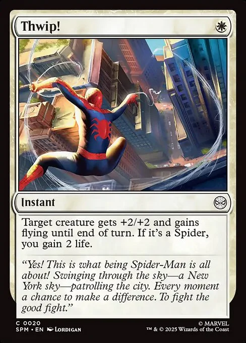 Thwip!, carta Magic di tipo Instant illustrata da Lordigan