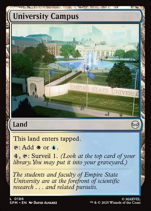 University Campus, carta Magic di tipo Land illustrata da David Álvarez