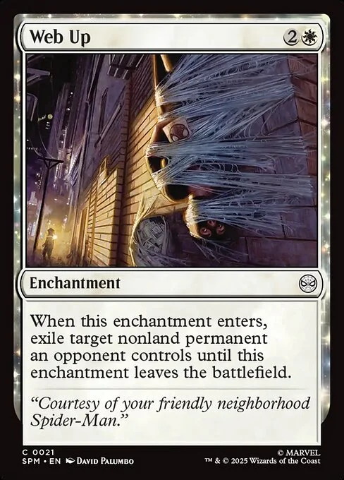 Web Up, carta Magic di tipo Enchantment illustrata da David Palumbo