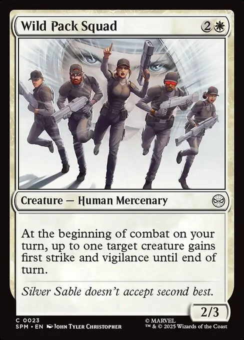 Wild Pack Squad, carta Magic di tipo Creature — Human Mercenary illustrata da John Tyler Christopher