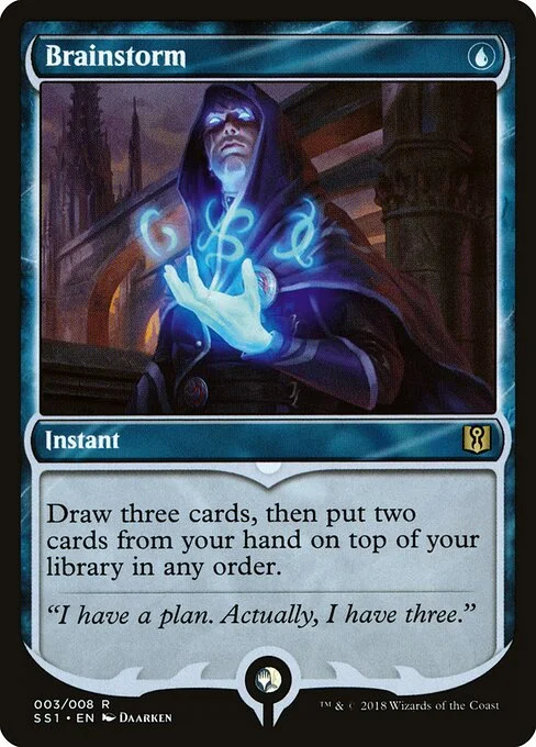 Brainstorm, carta Magic di tipo Instant illustrata da Daarken