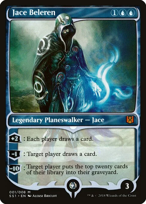 Jace Beleren, carta Magic di tipo Legendary Planeswalker — Jace illustrata da Aleksi Briclot