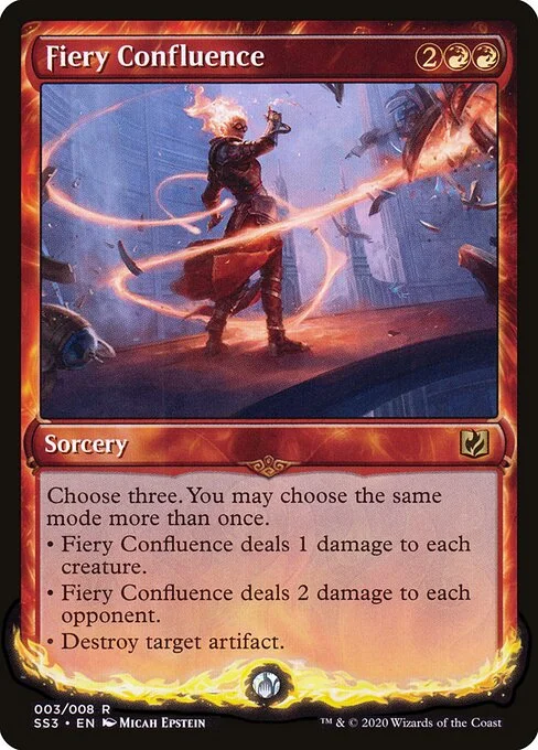 Fiery Confluence, carta Magic di tipo Sorcery illustrata da Micah Epstein