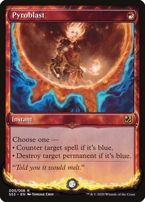 Pyroblast, carta Magic di tipo Instant illustrata da Yongjae Choi