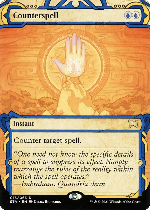 Counterspell, carta Magic di tipo Instant illustrata da Olena Richards
