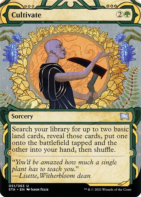 Cultivate, carta Magic di tipo Sorcery illustrata da Jason Felix