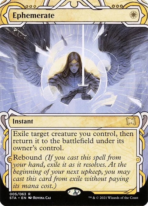 Ephemerate, carta Magic di tipo Instant illustrata da Rovina Cai