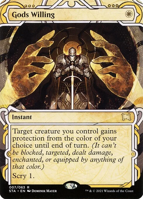 Gods Willing, carta Magic di tipo Instant illustrata da Dominik Mayer