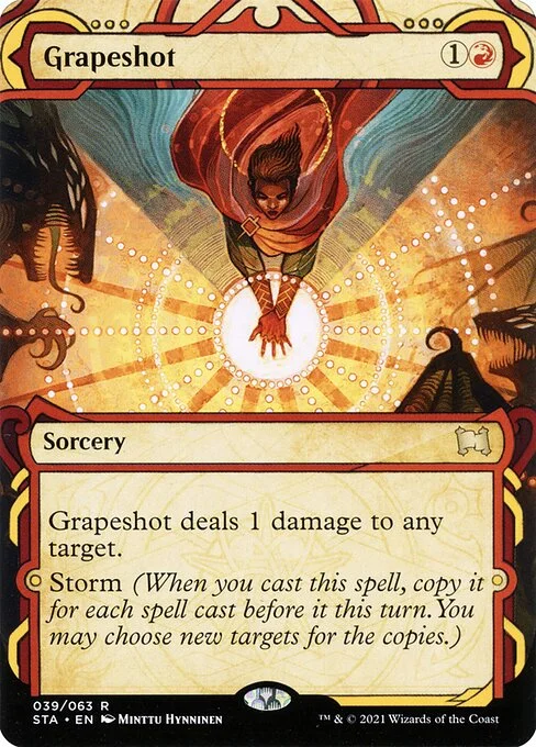 Grapeshot, carta Magic di tipo Sorcery illustrata da Minttu Hynninen