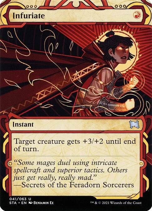 Infuriate, carta Magic di tipo Instant illustrata da Benjamin Ee