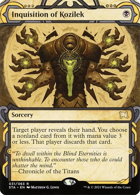 Inquisition of Kozilek, carta Magic di tipo Sorcery illustrata da Matthew G. Lewis