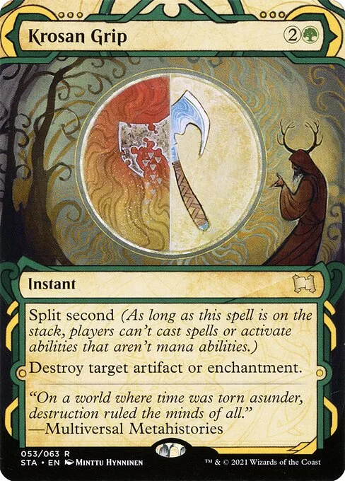 Krosan Grip, carta Magic di tipo Instant illustrata da Minttu Hynninen