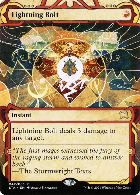 Lightning Bolt, carta Magic di tipo Instant illustrata da Anato Finnstark