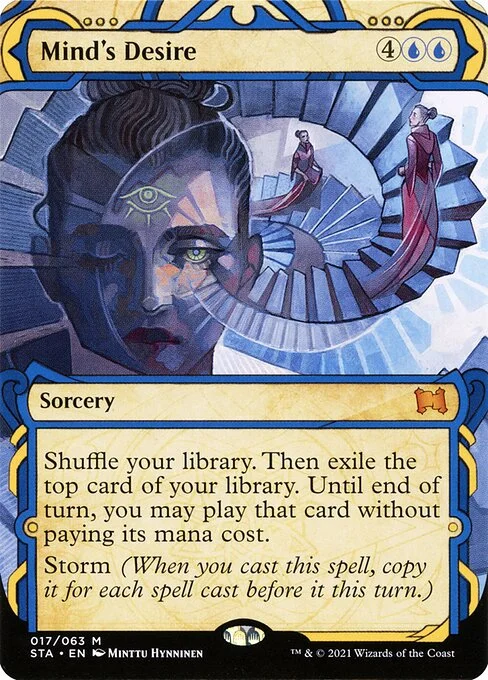 Mind's Desire, carta Magic di tipo Sorcery illustrata da Minttu Hynninen