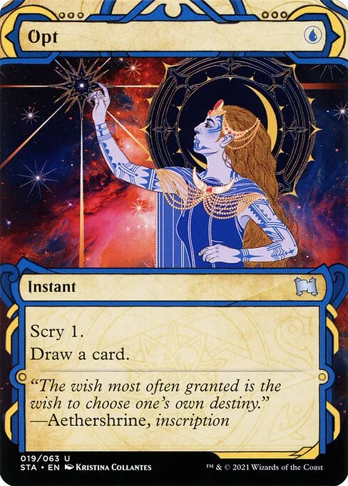 Opt, carta Magic di tipo Instant illustrata da Kristina Collantes