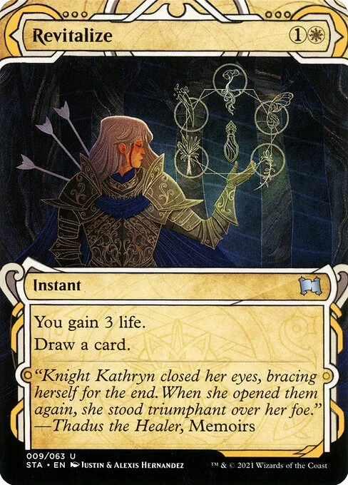 Revitalize, carta Magic di tipo Instant illustrata da Justin Hernandez & Alexis Hernandez