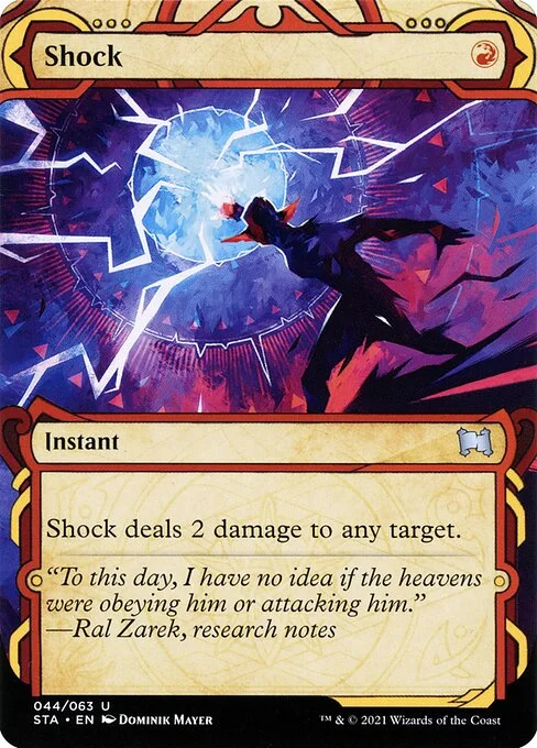 Shock, carta Magic di tipo Instant illustrata da Dominik Mayer