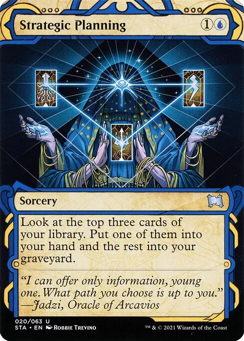 Strategic Planning, carta Magic di tipo Sorcery illustrata da Robbie Trevino
