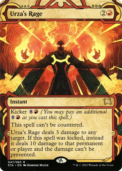 Urza's Rage, carta Magic di tipo Instant illustrata da Dominik Mayer