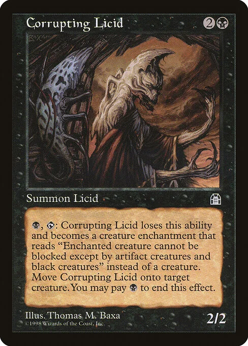 Corrupting Licid, carta Magic di tipo Creature — Licid illustrata da Thomas M. Baxa