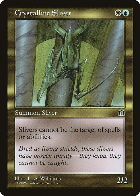 Crystalline Sliver, carta Magic di tipo Creature — Sliver illustrata da Allen Williams